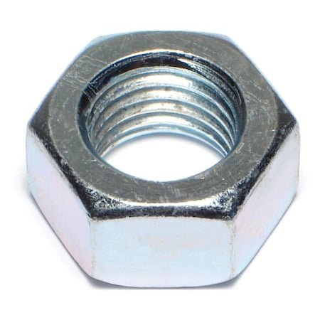 Midwest Fastener Hex Nut, M20-2.5, Steel, Class 8, Zinc Plated, 5 PK 73654